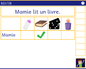 Jeu en ligne pour apprendre à lire - Lire des phrases avec des mots en i