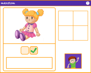 Jeu en ligne pour apprendre à lire - Localiser le son é dans les mots