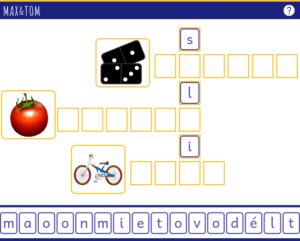 Jeu en ligne pour apprendre à lire - Ecrire des mots en O