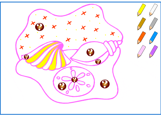Coloriage d'été pour apprendre les couleurs en anglais - 5