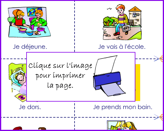 Horloge pour apprendre l'heure à imprimer