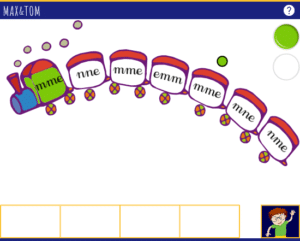 Jeu en ligne pour apprendre à lire - Reconnaître des voisins orthographiques en m