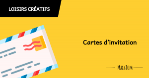 Cartes d'invitation à personnaliser