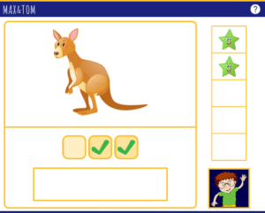 Jeu en ligne pour apprendre à lire - Localiser le son ou dans les mots