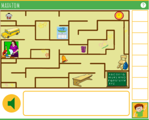 Jeu de labyrinthe pour apprendre l'anglais - Le vocabulaire de l'école 1