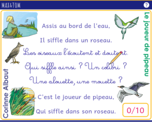 Jeu en ligne pour apprendre à lire - Reconnaître la lettre l