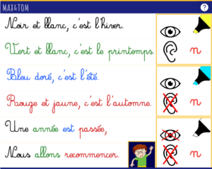 Jeu en ligne pour apprendre à lire - Je lis des mots avec la lettre n