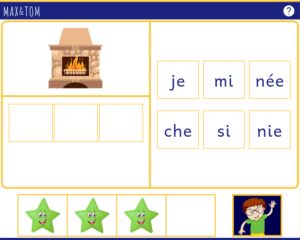 Jeu en ligne pour apprendre à lire - Je fabrique des mots en n