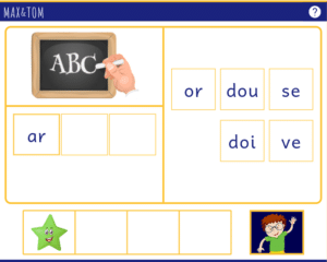 Jeu en ligne pour apprendre à lire - Je fabrique des mots en oi
