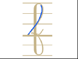 Ecrire la lettre f en minuscule attachée