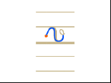 Ecrire la lettre v en minuscule attachée