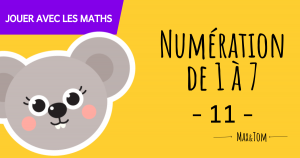Fiche de numération à imprimer pour apprendre à compter jusqu'à 7