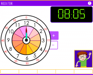 Horloge interactive en ligne pour apprendre l'heure