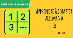 Apprendre à compter en allemand - 3