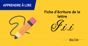 Fiche d'écriture de la lettre I à imprimer