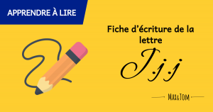 Fiche d'écriture de la lettre J à imprimer