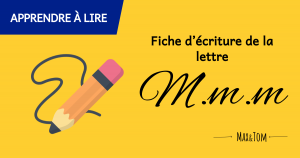 Fiche d'écriture de la lettre M à imprimer
