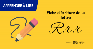 Fiche d'écriture de la lettre R à imprimer