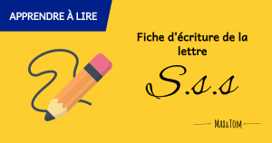 Fiche d'écriture de la lettre S à imprimer