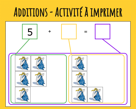 Additions et compléments à 10 - Une activité à imprimer