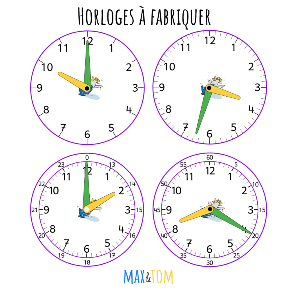 horloges à fabriquer